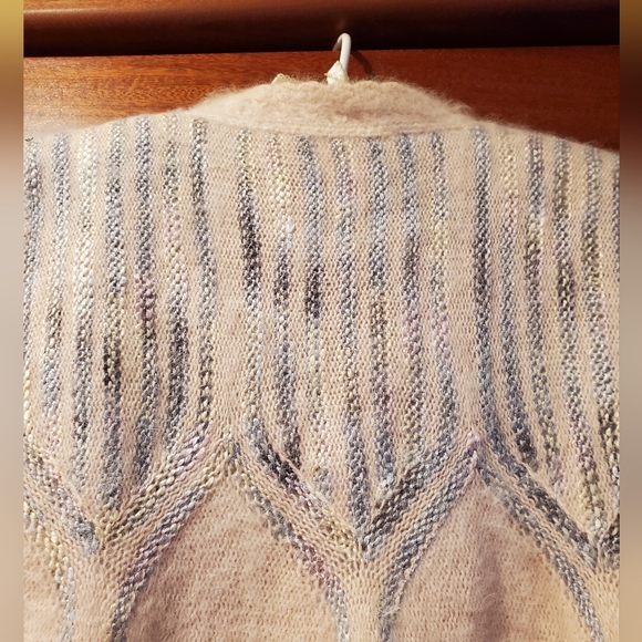 Vintage Jessica Knits hand loomed and crocheted angora Sweater and Skirt, Size S - Picture 4 of 8